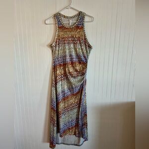 ANTHROPOLOGIE Daily Practice Purple Motiff Treasure Dress